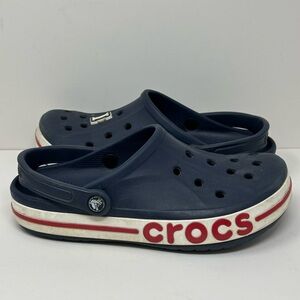 Crocs Bayaband Clogs - Unisex Red, White & Blue